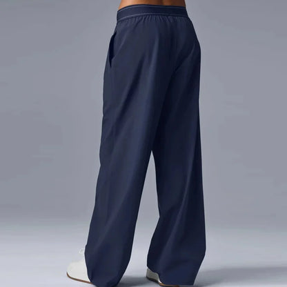 Women Casual Yoga Pants Quick Dry Straight Leg Lightweight Summer Trousers with Reflective Logo Soft Comfortable Activewear