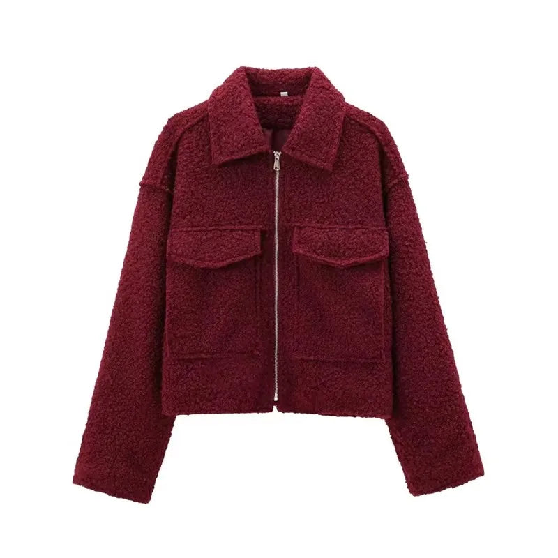 Women's Zipper Jacket with Pockets