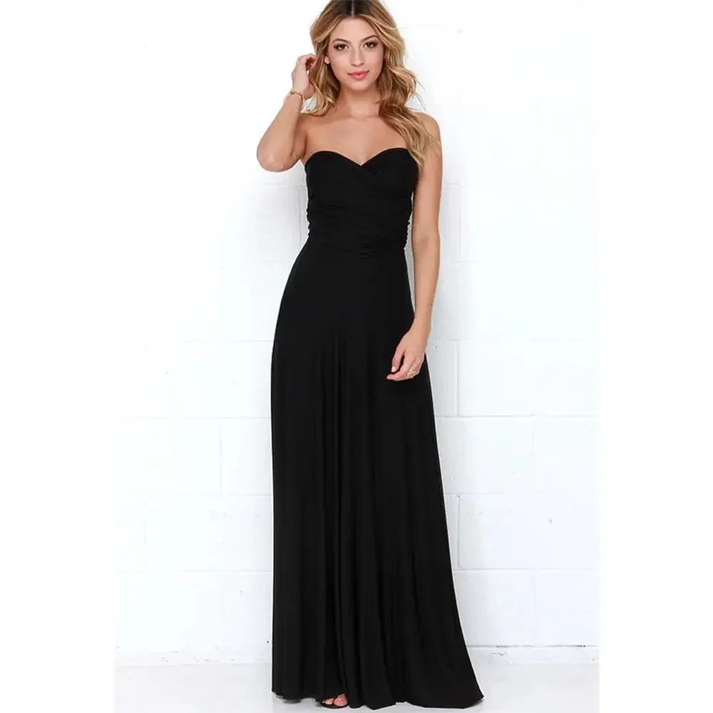 Convertible Wrap Maxi Dress