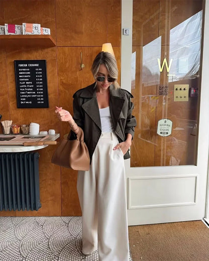 Women's Cropped Trench Jacket