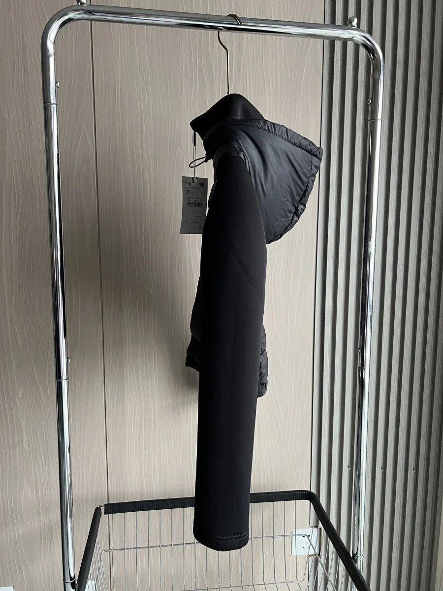 Hooded Turtleneck Down Jacket