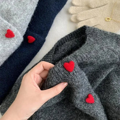 Women's Wool Knitted Cardigan - Slim Fit Button-Up Sweater