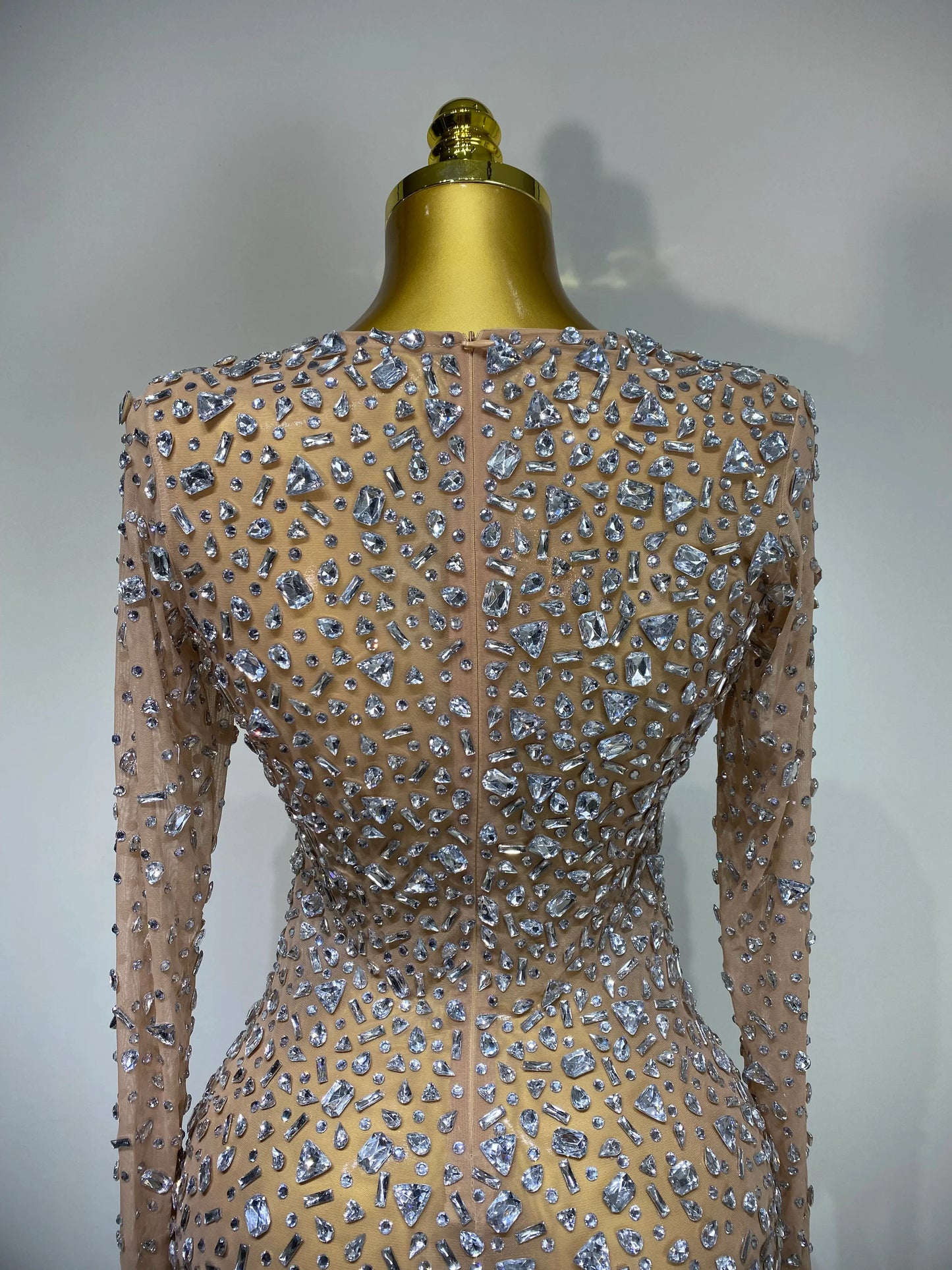 Women's Sparkling Diamond Party Mini Dress