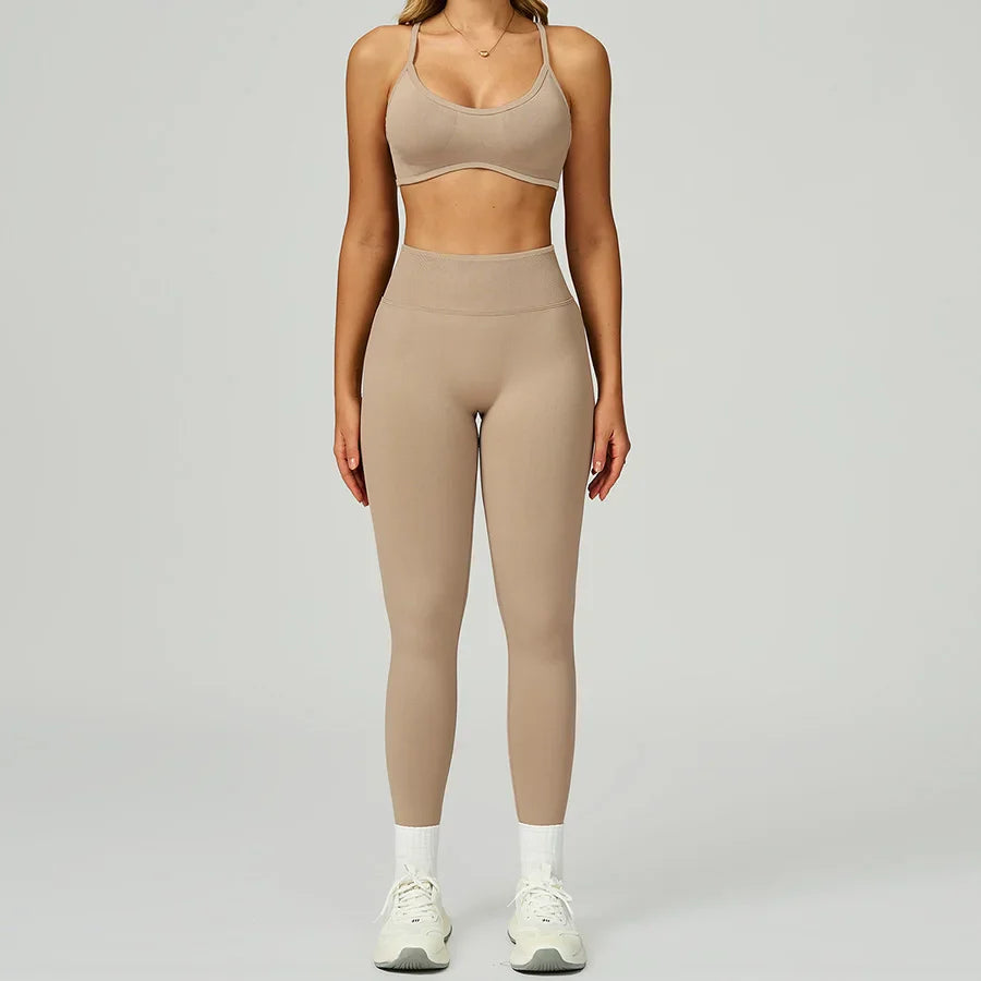 Women's 2-Piece Yoga Set - Sports Bra & Leggings Activewear