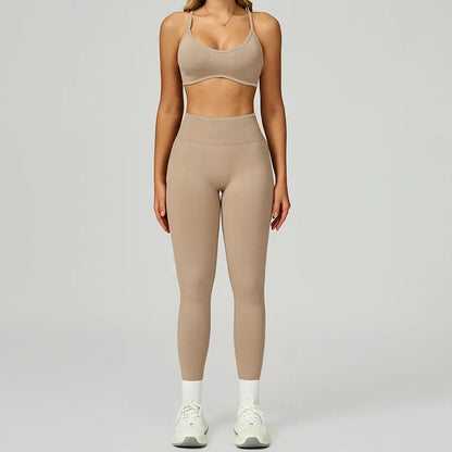 Women's 2-Piece Yoga Set - Sports Bra & Leggings Activewear