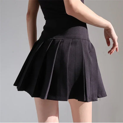 Women's Y2K High-Waist Pleated Mini Skirt