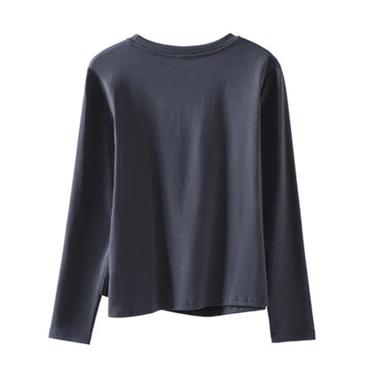 Women's Korean-Style Long-Sleeve T-Shirt