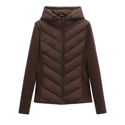 Women's Hooded Patchwork Jacket