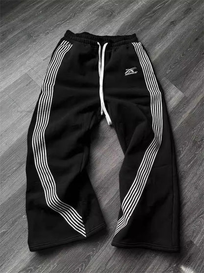 Cargo Pants Wide Leg Mid Waist Drawstring Pockets Loose Fit