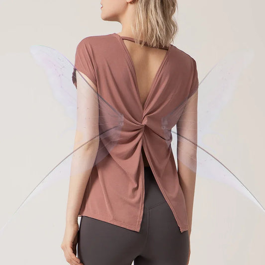 Women's Open Back Yoga Top