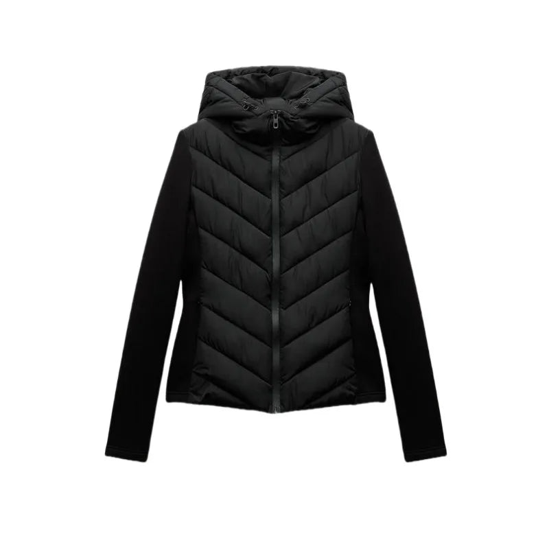 Women's Hooded Patchwork Jacket