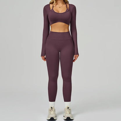 Women's 2-Piece Yoga Set - Sports Bra & Leggings Activewear