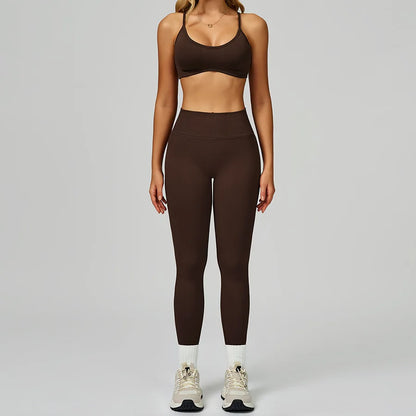 Women's 2-Piece Yoga Set - Sports Bra & Leggings Activewear