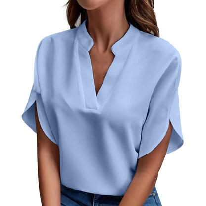 Women's V-Neck Chiffon Blouse