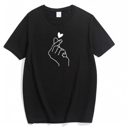 Women's Cute Print Crew Neck Short Sleeve T-Shirt