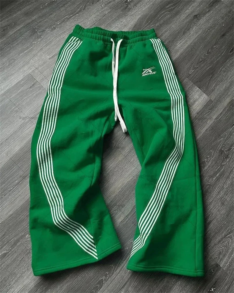 Cargo Pants Wide Leg Mid Waist Drawstring Pockets Loose Fit