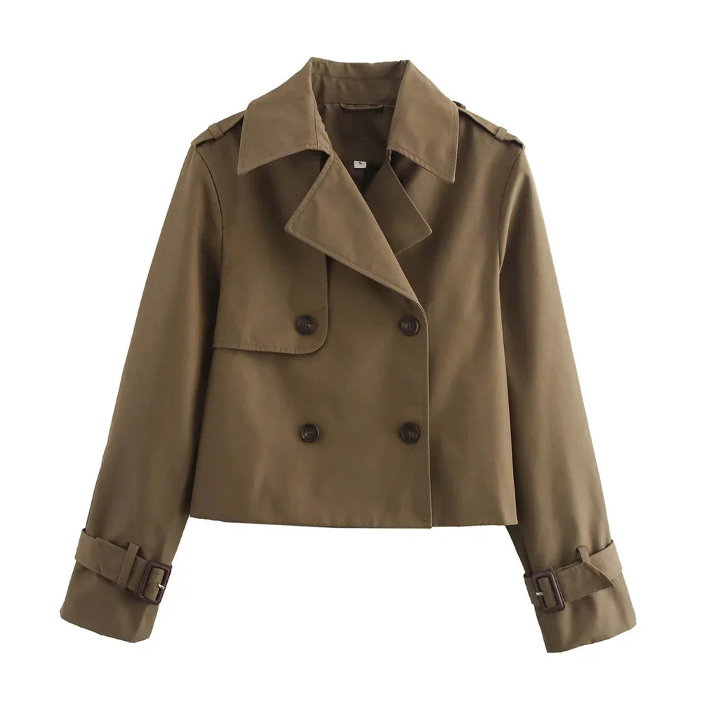 Women's Cropped Trench Jacket