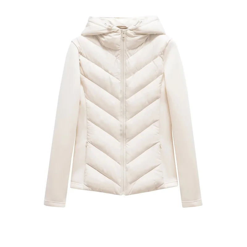 Women's Hooded Patchwork Jacket