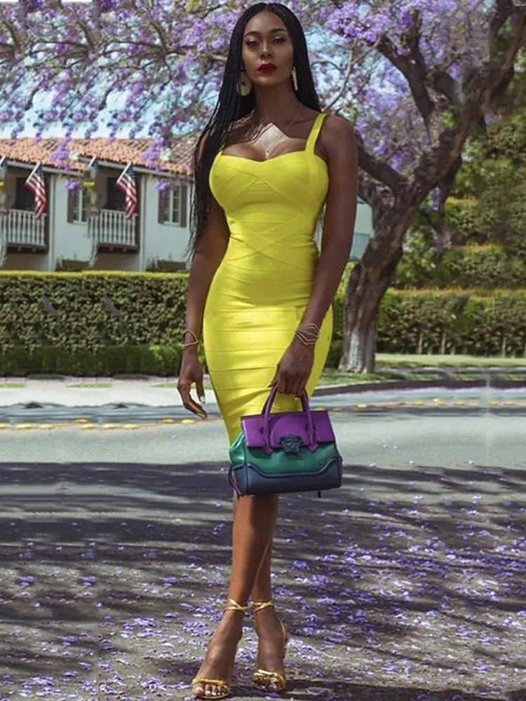 Women's Celebrity Bandage Bodycon Dress