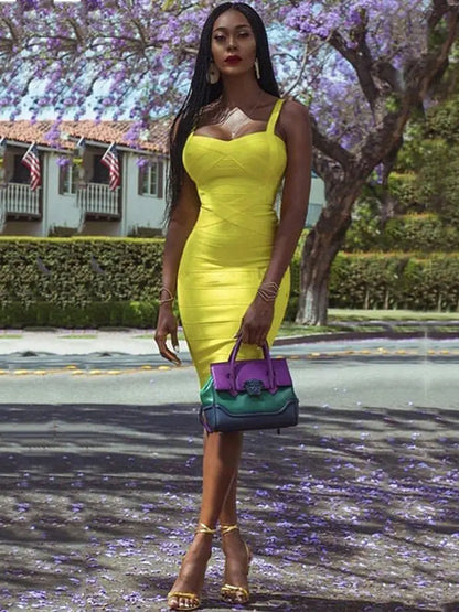 Women's Celebrity Bandage Bodycon Dress