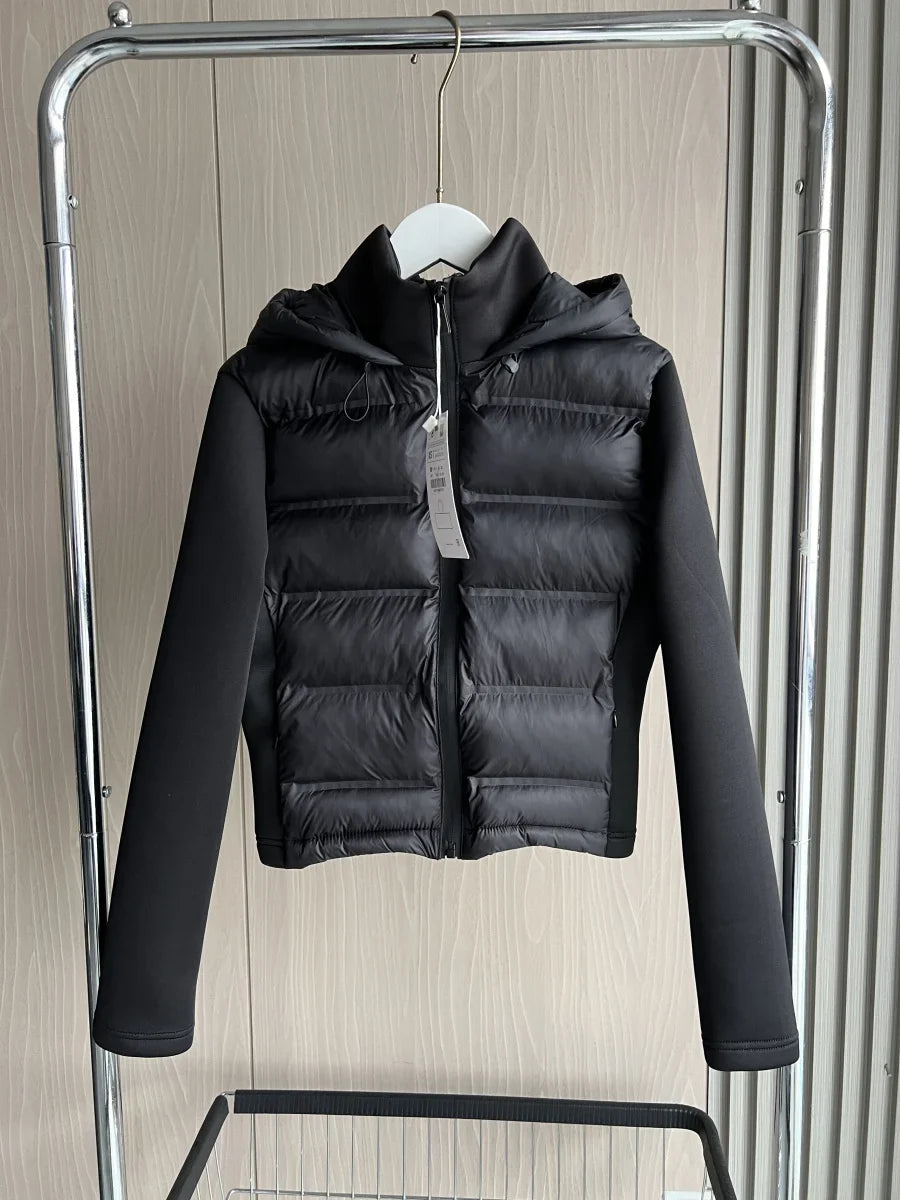 Hooded Turtleneck Down Jacket