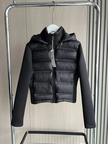 Hooded Turtleneck Down Jacket