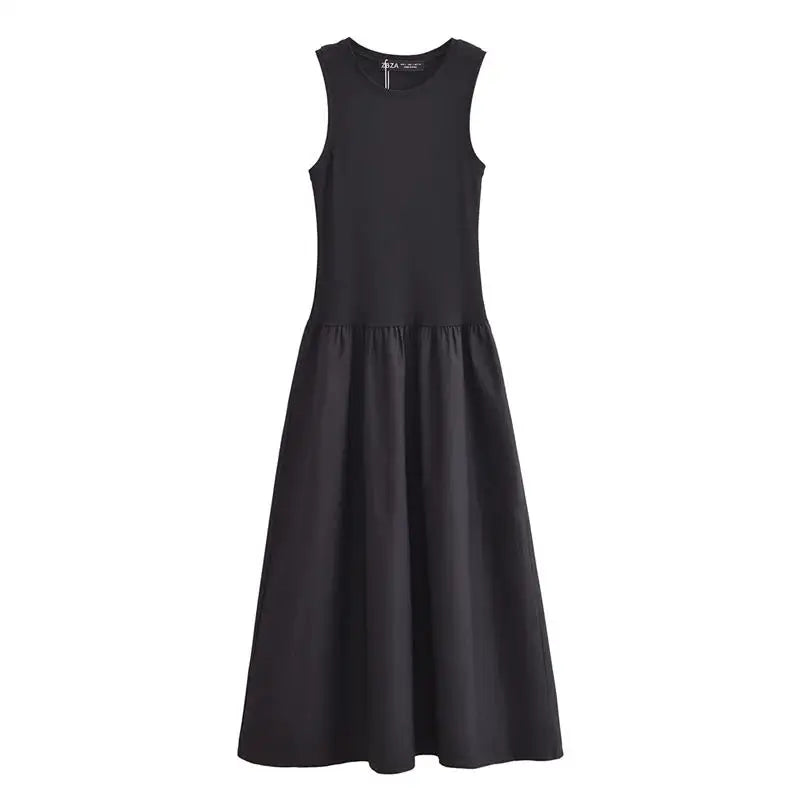 Women's Chic Slim Elegant Dress - Sleeveless A-Line Holiday Dress
