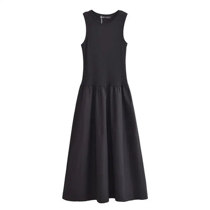 Women's Chic Slim Elegant Dress - Sleeveless A-Line Holiday Dress