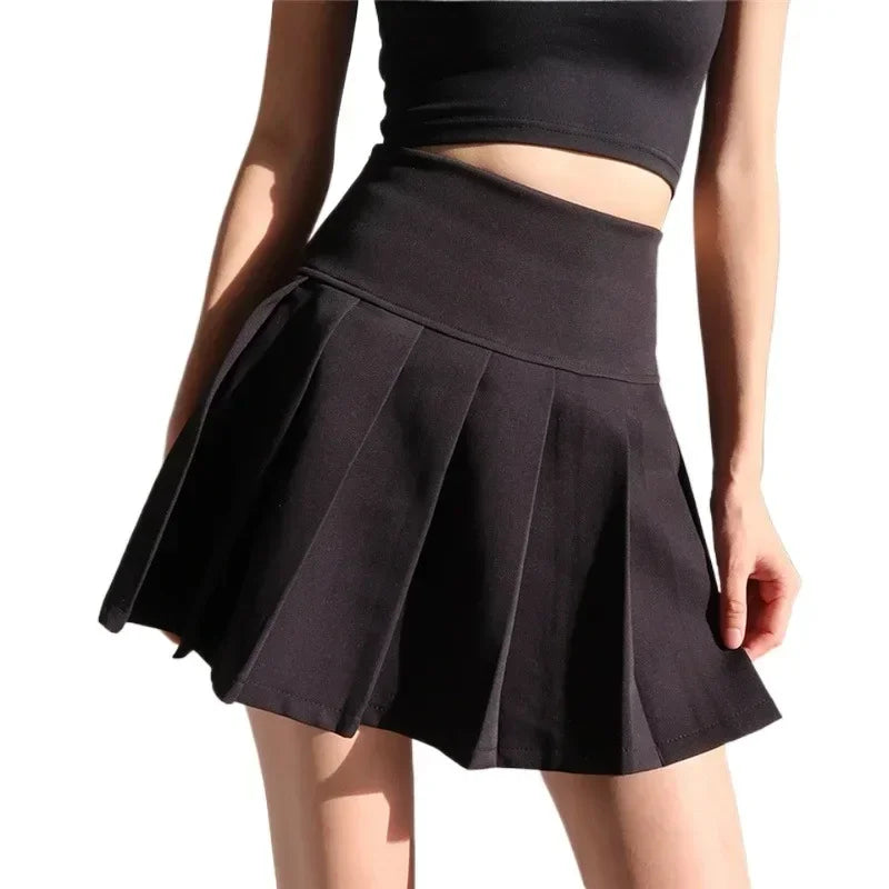 Women's Y2K High-Waist Pleated Mini Skirt