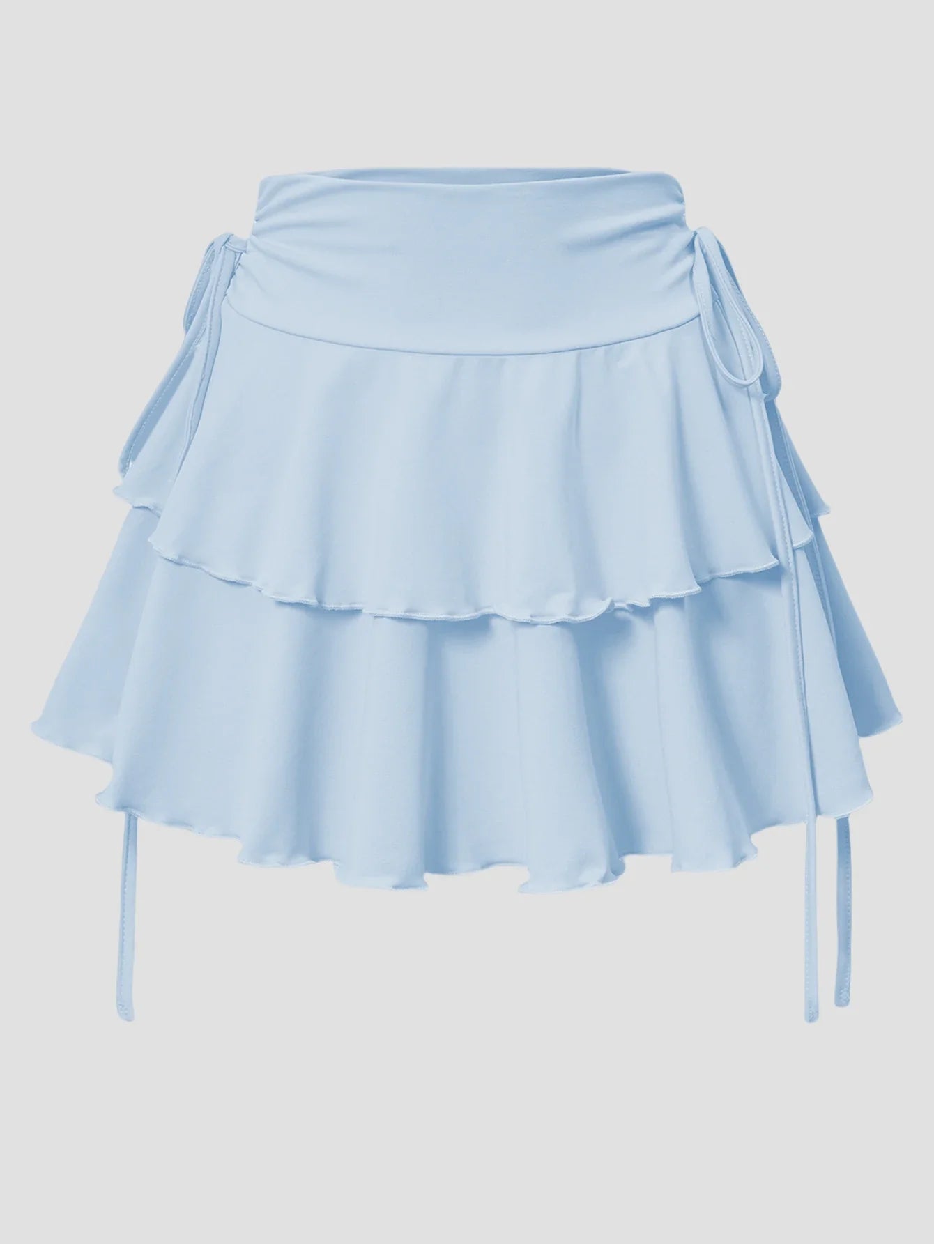 Women's High-Waist Lace-Up Mini Skirt