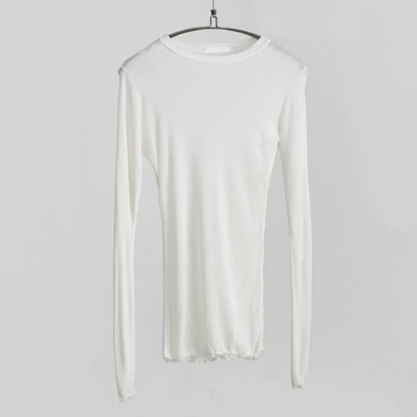 Sexy Sheer Long Sleeve Bodycon Tee