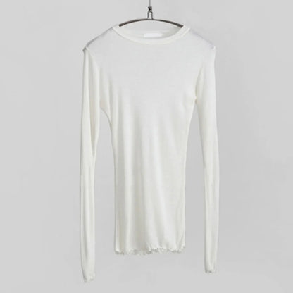 Sexy Sheer Long Sleeve Bodycon Tee