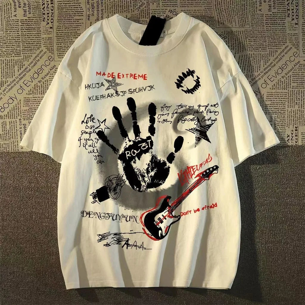 American Vintage Cartoon Print Unisex Tee