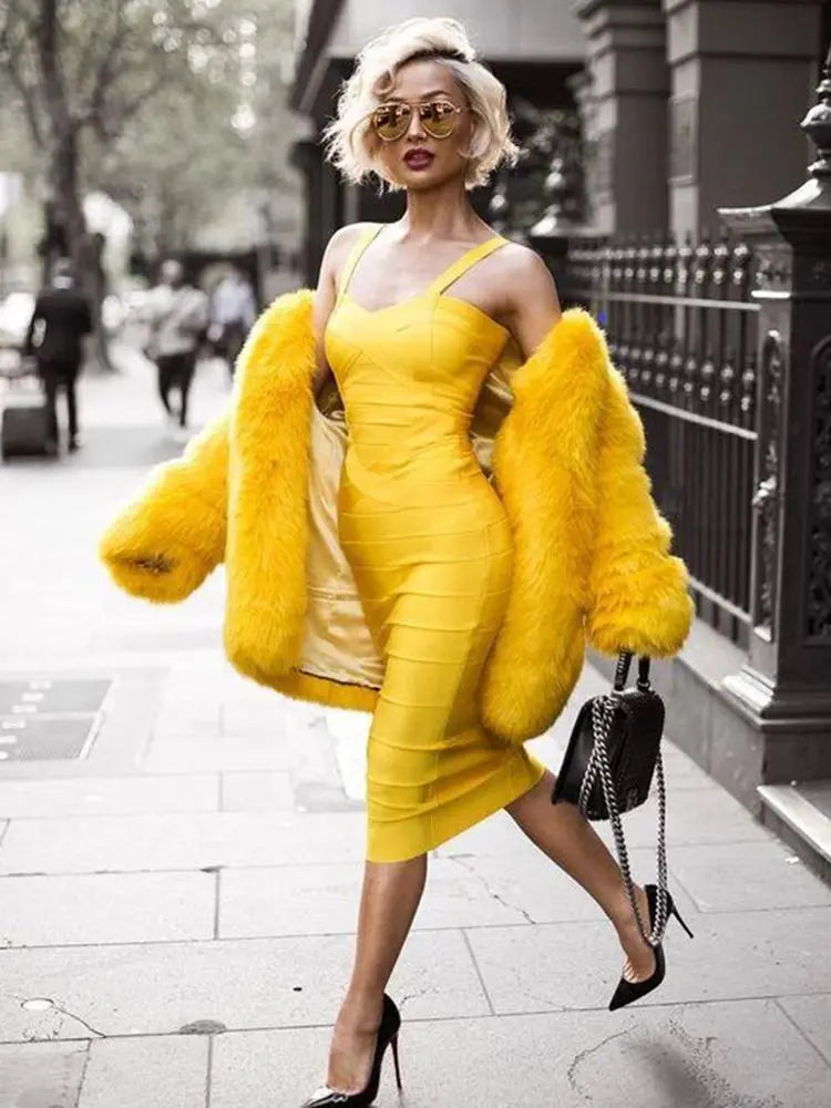 Women's Celebrity Bandage Bodycon Dress