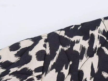 Women's Snake Print Button Jacket