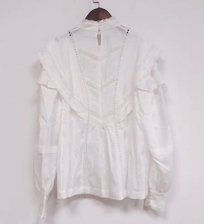 Floral Printed Long Sleeve Vintage Shirt and Tops