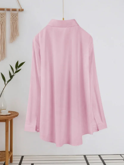 Women's Oversize Lapel Shirt