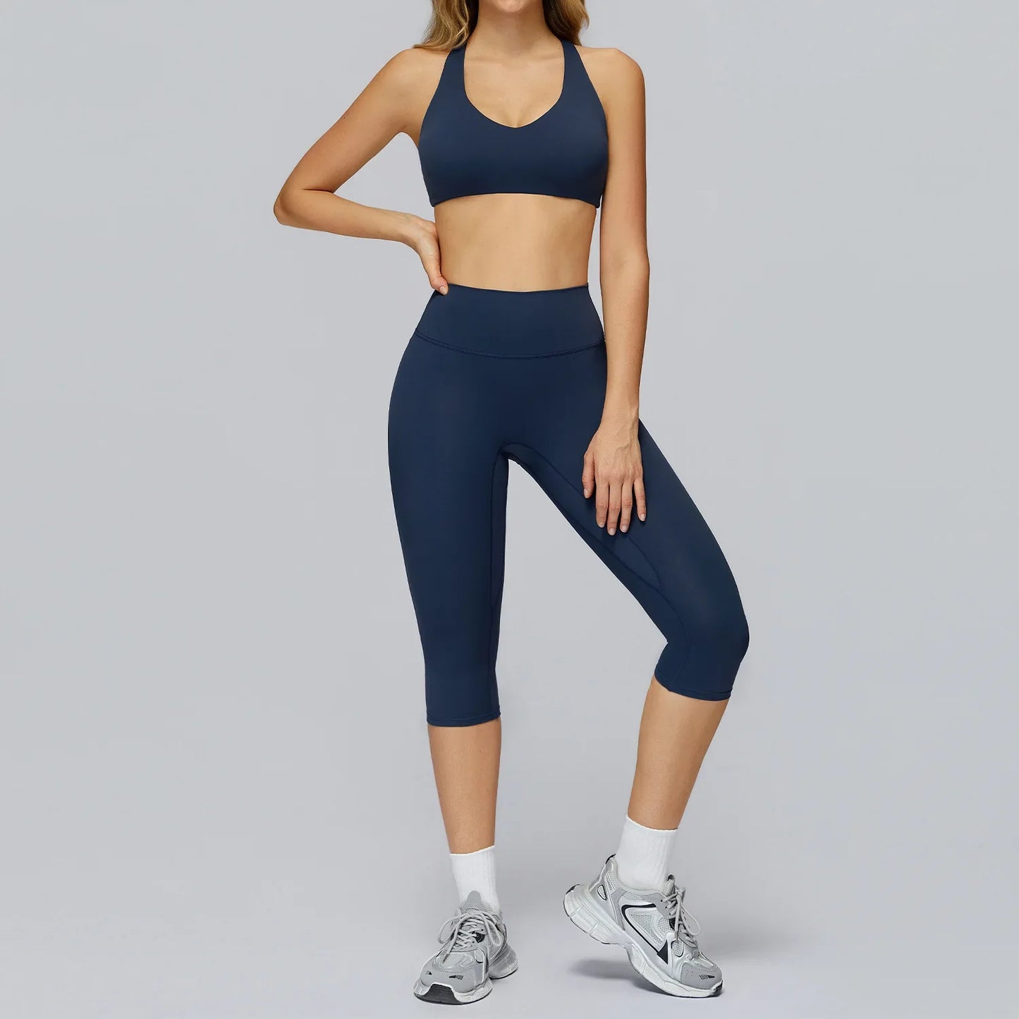 Yoga Set 2/3PCS Women Clothes Sports Outfits Fitness Tracksuit Yoga Suits Gym Legging Workout Long Sleeved Female Bra Sportswear
