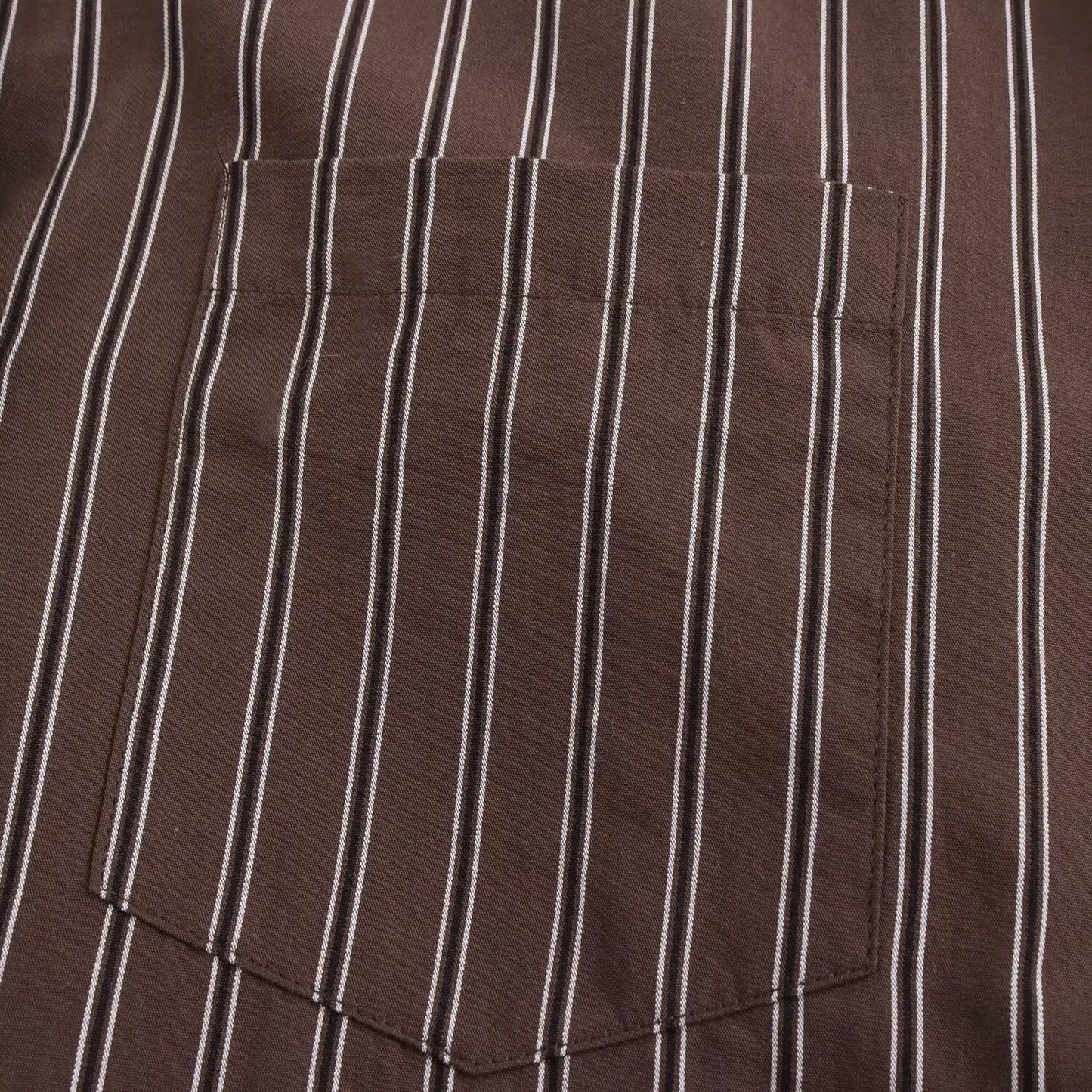 Women's Striped Button-Up Shirt - Long Sleeve Turn-Down Collar Blouse