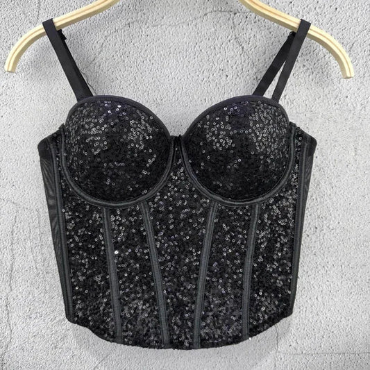 Vintage Bustier Bra Crop Tank Top