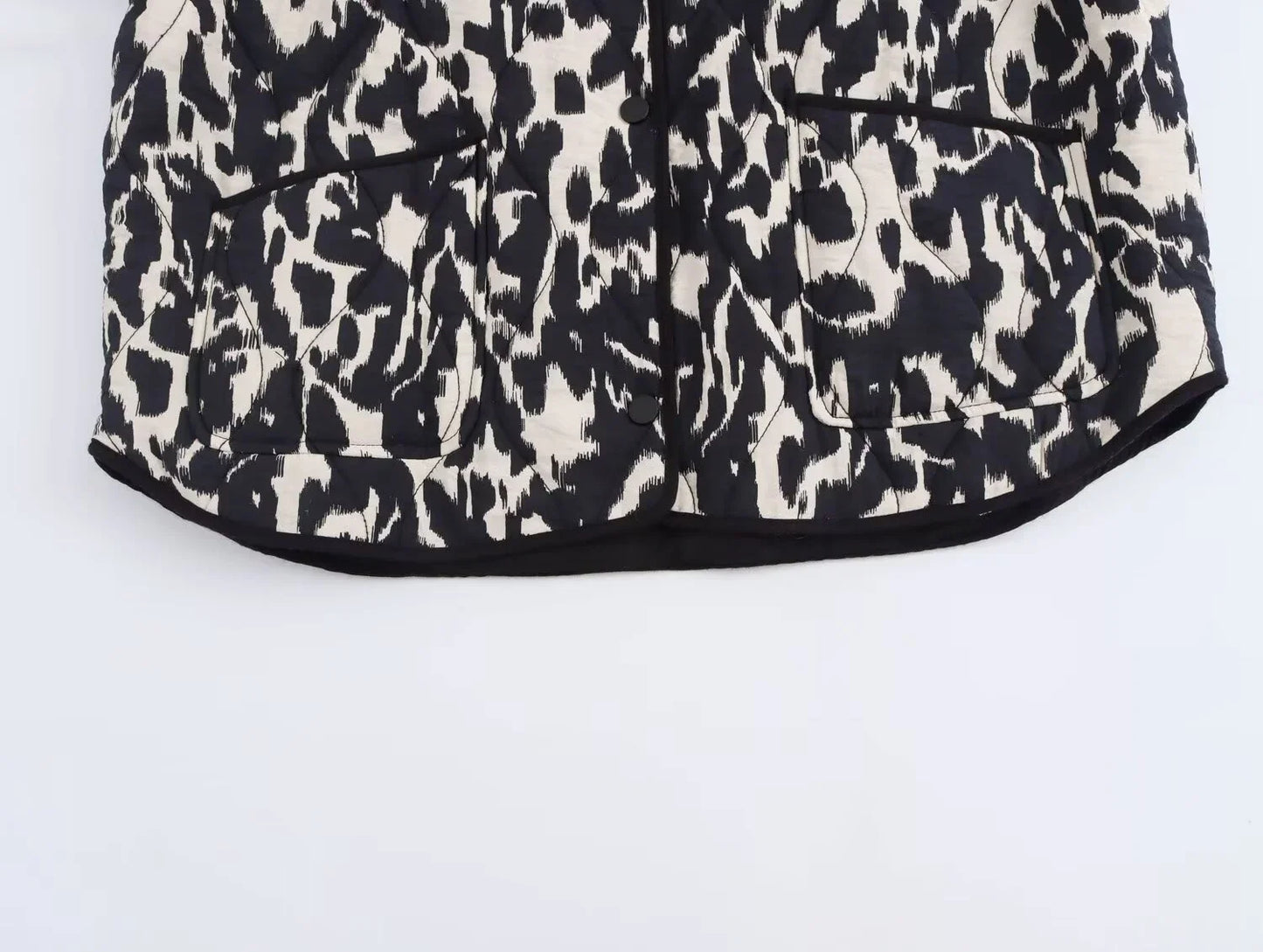 Women's Snake Print Button Jacket
