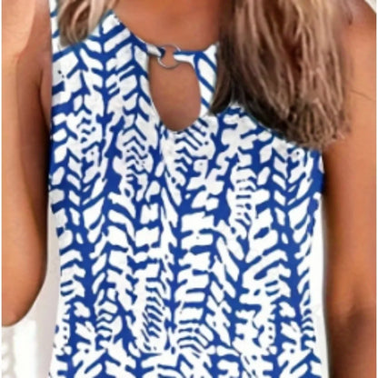 Women's Bohemian Print V-Neck Dress