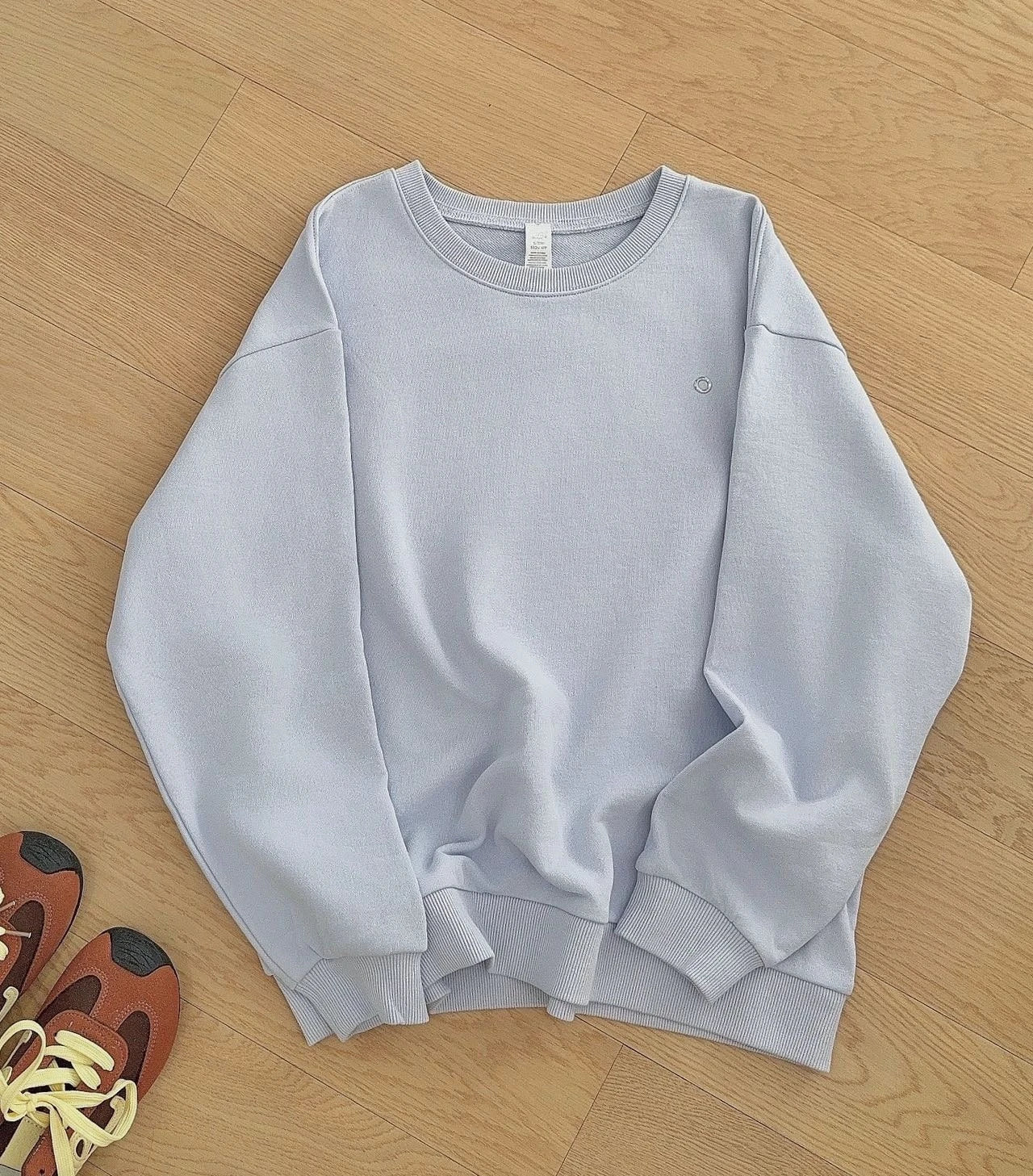 Women's Sweatshirt Sport Classic O Neck Solid Color Casual Loose Pullover Tops Female Solid Cotton Hoodie Women Oversize